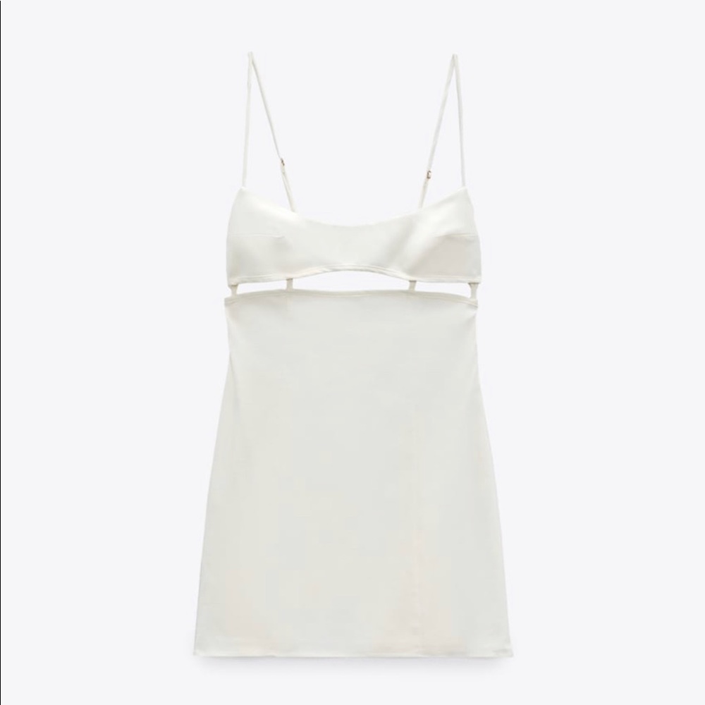 Zara White Cutout Dress Spring/Summer 2022
